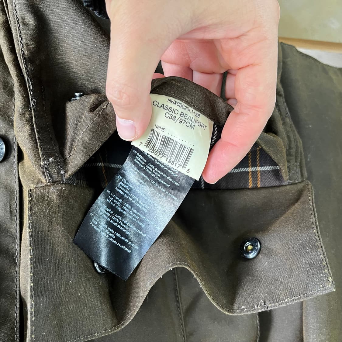 바버 뷰포트 왁스자켓 38 상품이미지4