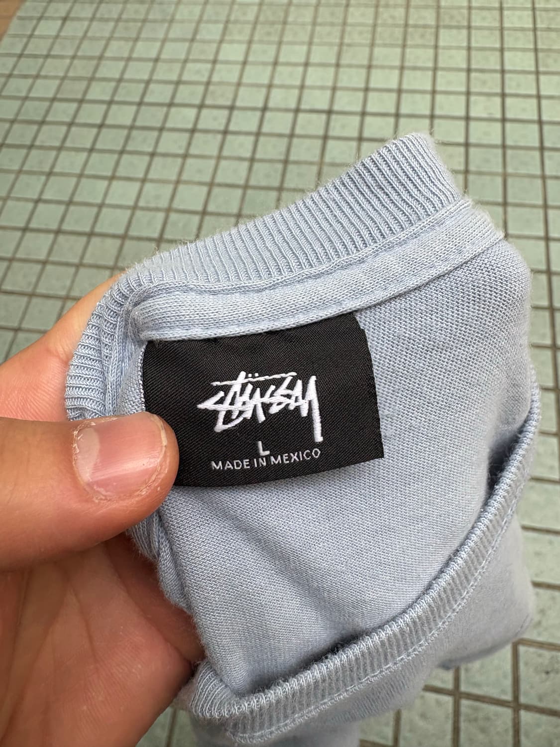 Stussy 스투시 크라운 티셔츠 더스티블루 L 상품이미지5