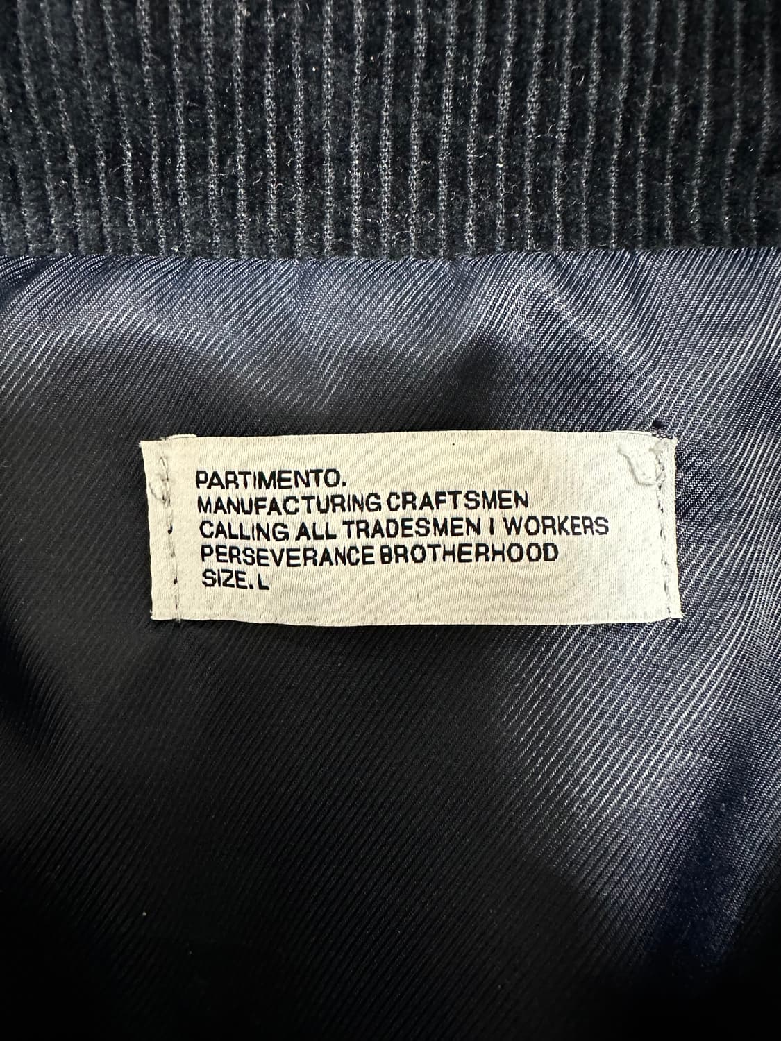 파르티멘토 코듀로이 네이비 자켓 상품이미지5