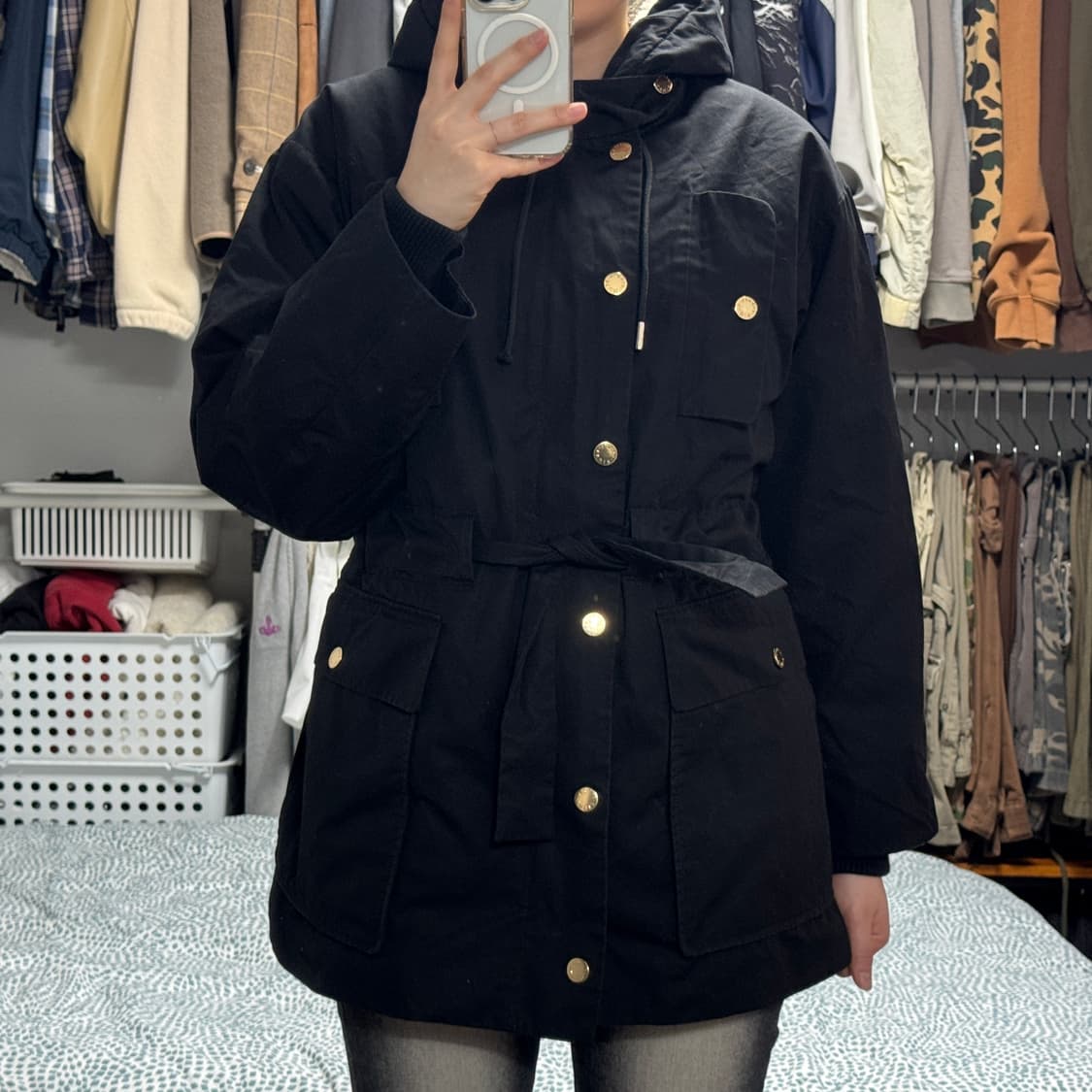 산드로 미드 야상 자켓 점퍼 상품이미지1