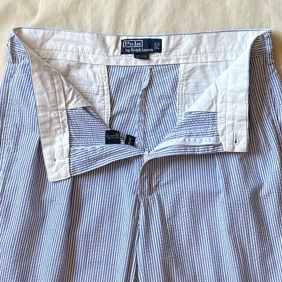 [33] 90s 폴로 랄프로렌 ANDREW 시어서커 팬츠 상품이미지4