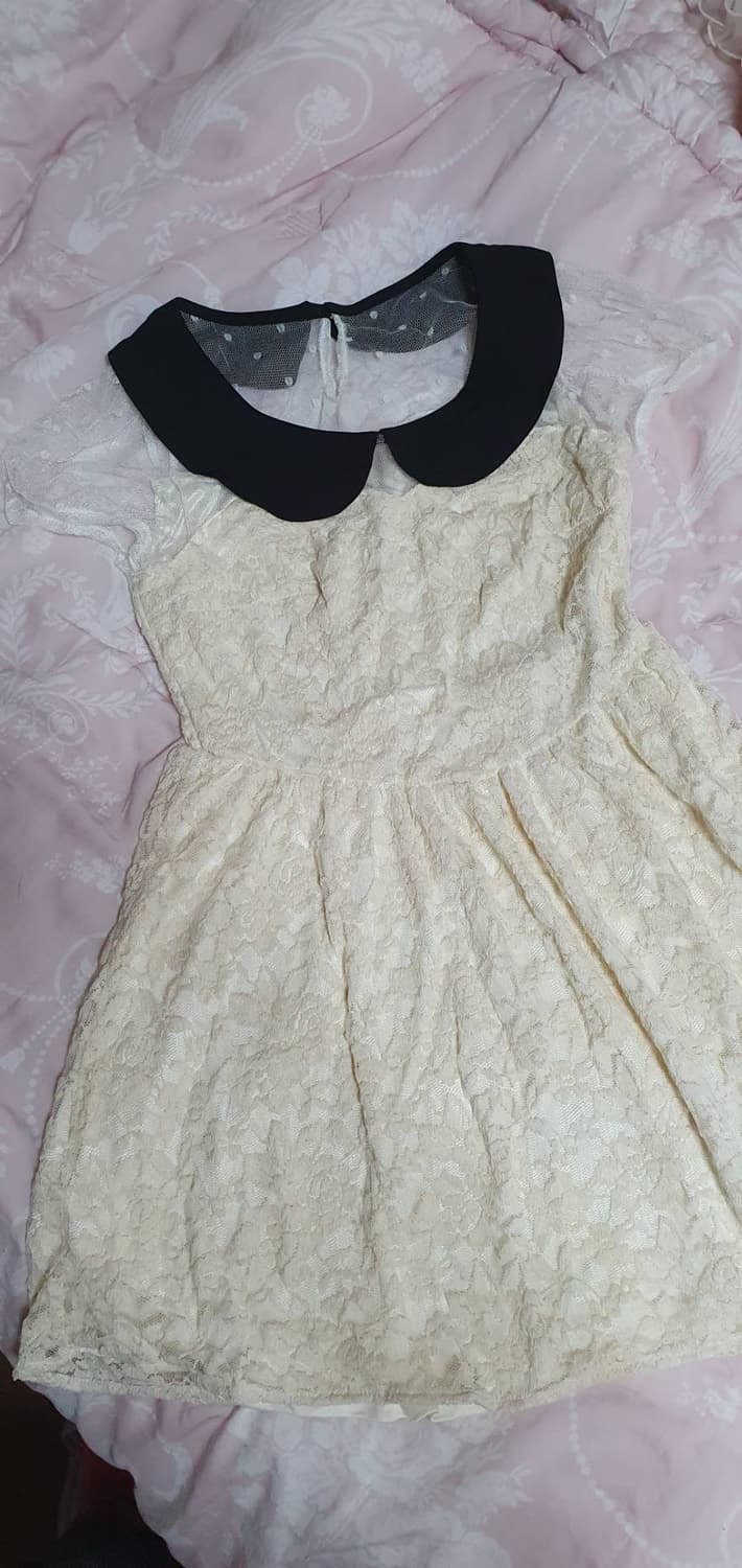 일본브랜드 레이스 블랙카라 원피스 상품이미지1