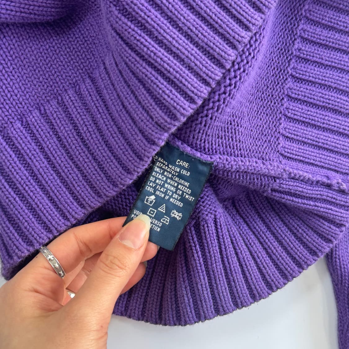 Polo 폴로 옐로우 포니 퍼플 숄더 버튼업 니트 상품이미지6