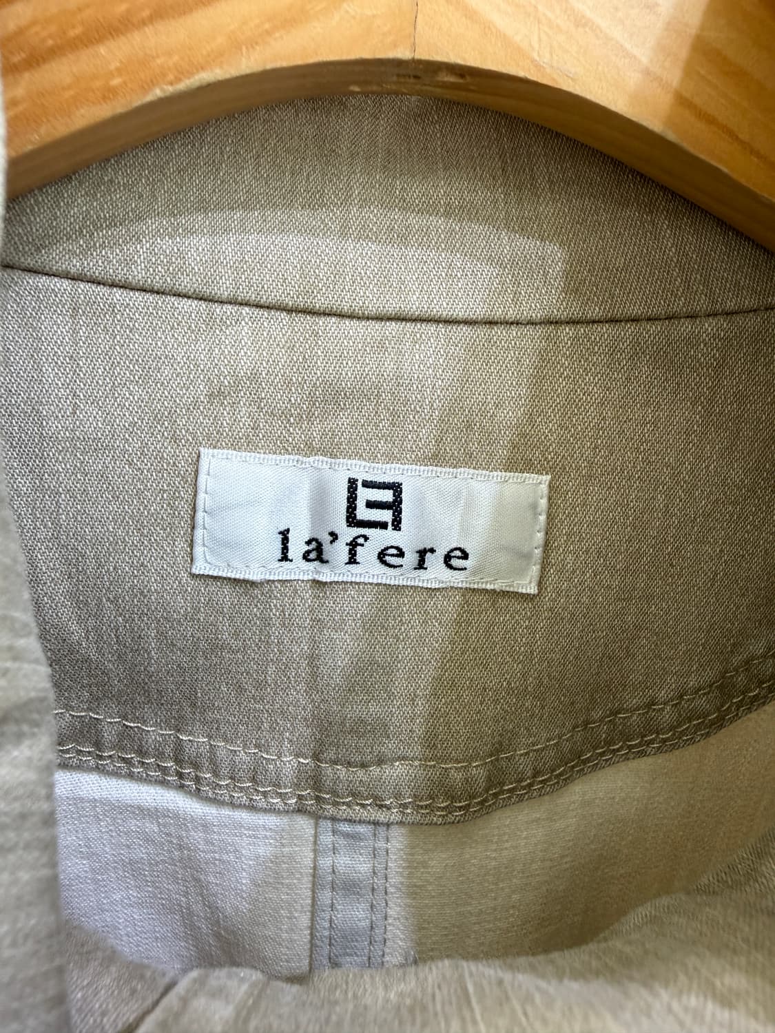 LAFERE 베이지 코튼 자켓  상품이미지6