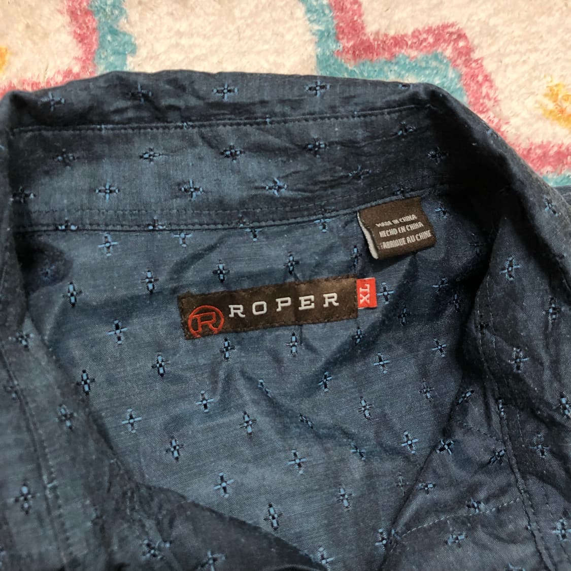 00s ROPER 로퍼 자수 웨스턴 셔츠  상품이미지10