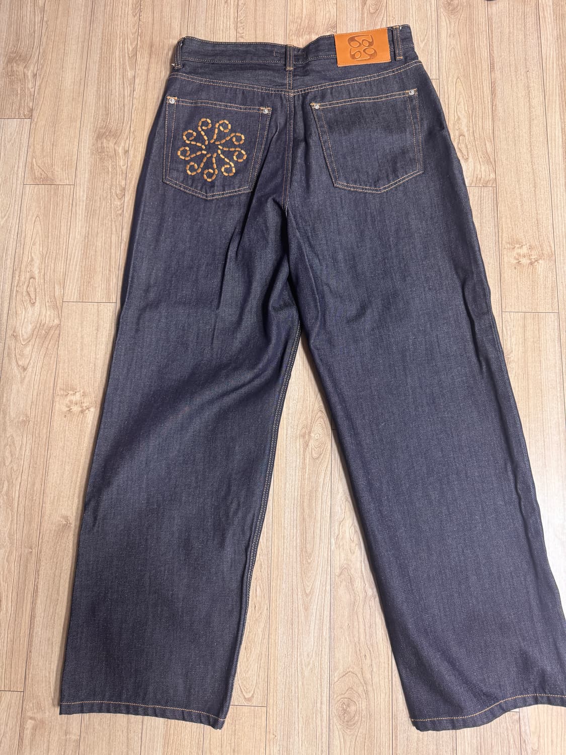 9999아카이브 Linking Wide Denim Pants 1size 상품이미지3