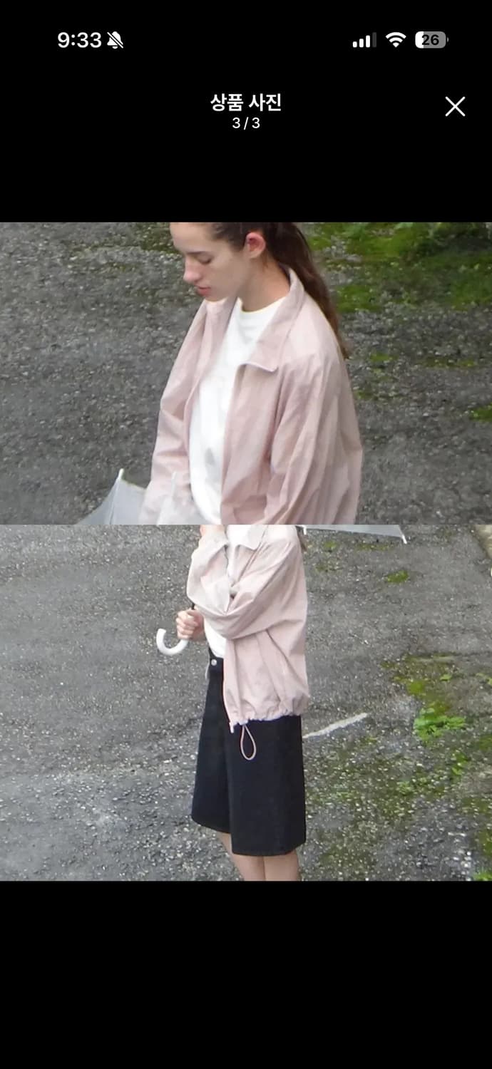 로우클래식 Lc nylon jacket 나일론 자켓 핑크 상품이미지3