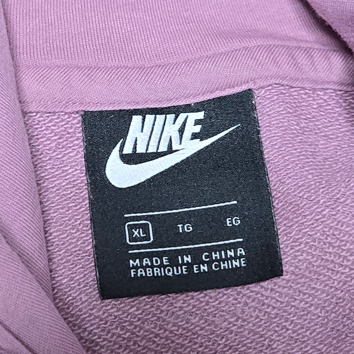 XL) 나이키 오버핏 딥핑크 후드 상품이미지5