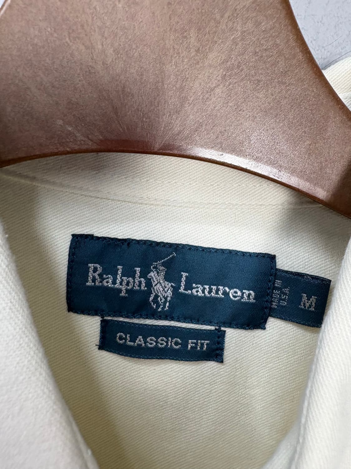 폴로랄프로렌 포니로고 클래식핏 코튼 화이트 셔츠 A2781 상품이미지5