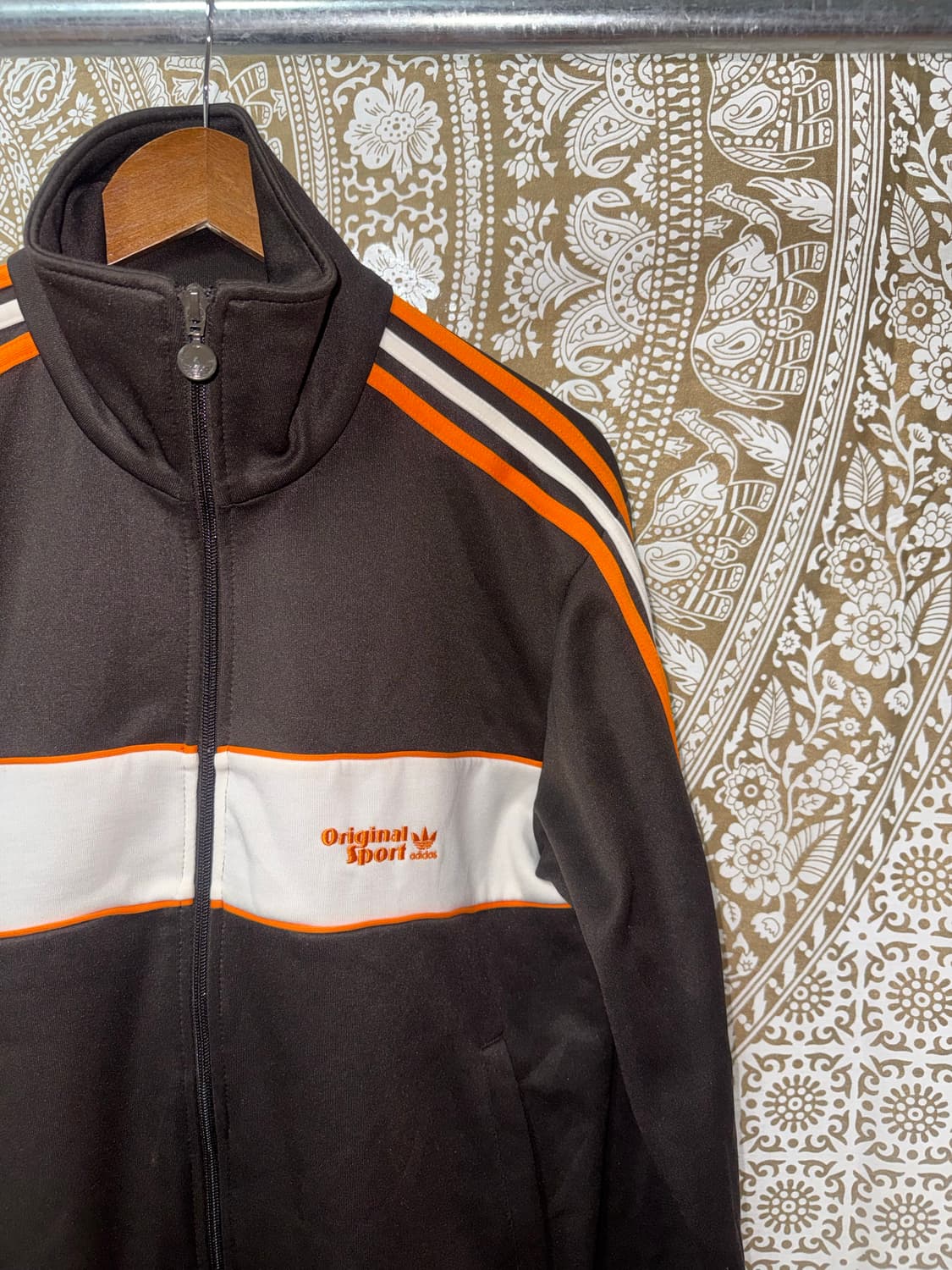 아디다스 오렌지브라운 저지 트랙탑  상품이미지4