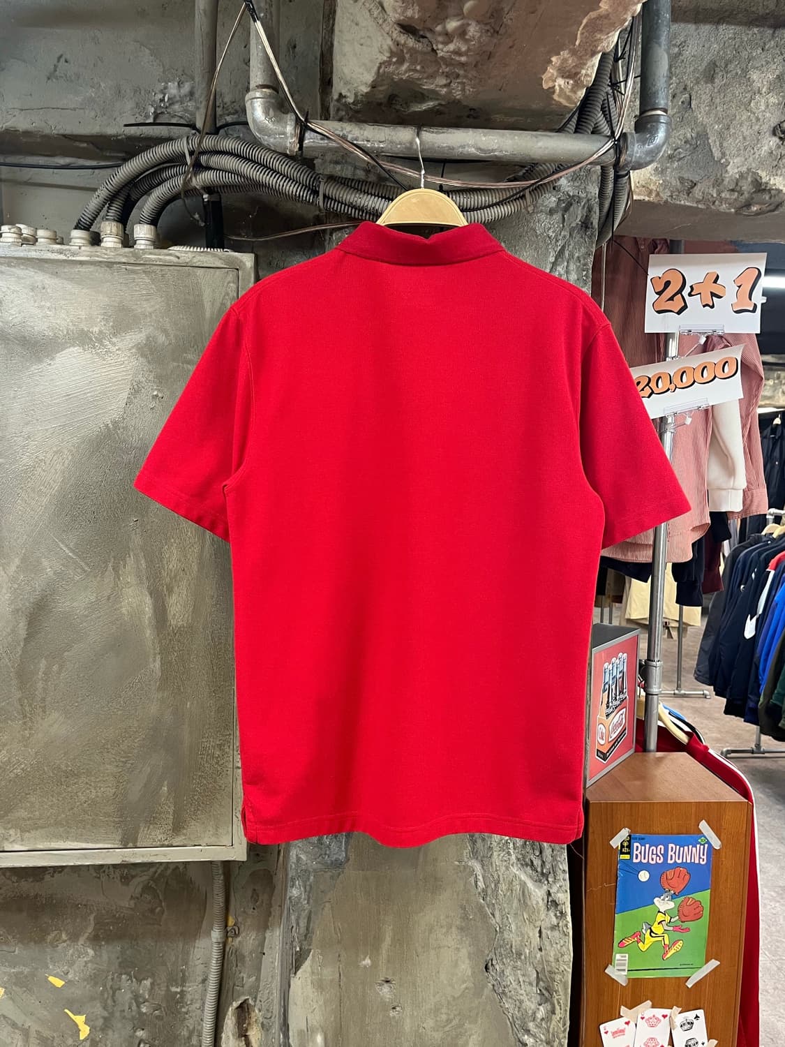 칼하트 포켓 반팔 카라티 레드 S #csz3399 상품이미지2