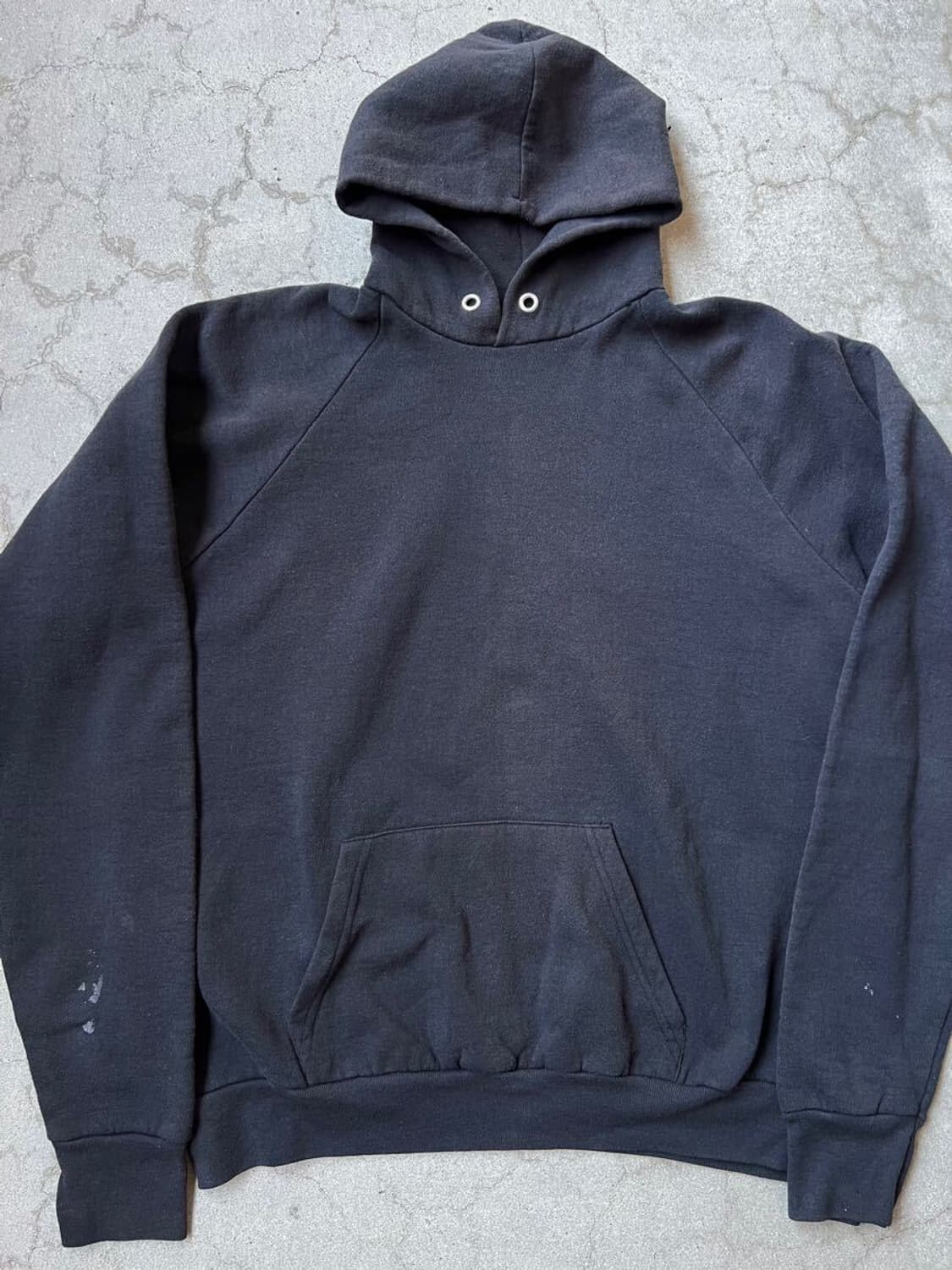 90s USA제 Fruit of the Loom 블랙 스웨트 후디 상품이미지1