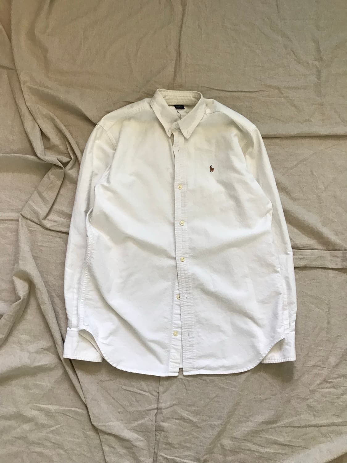 폴로 랄프로렌 포니 로고 화이트 셔츠 상품이미지5