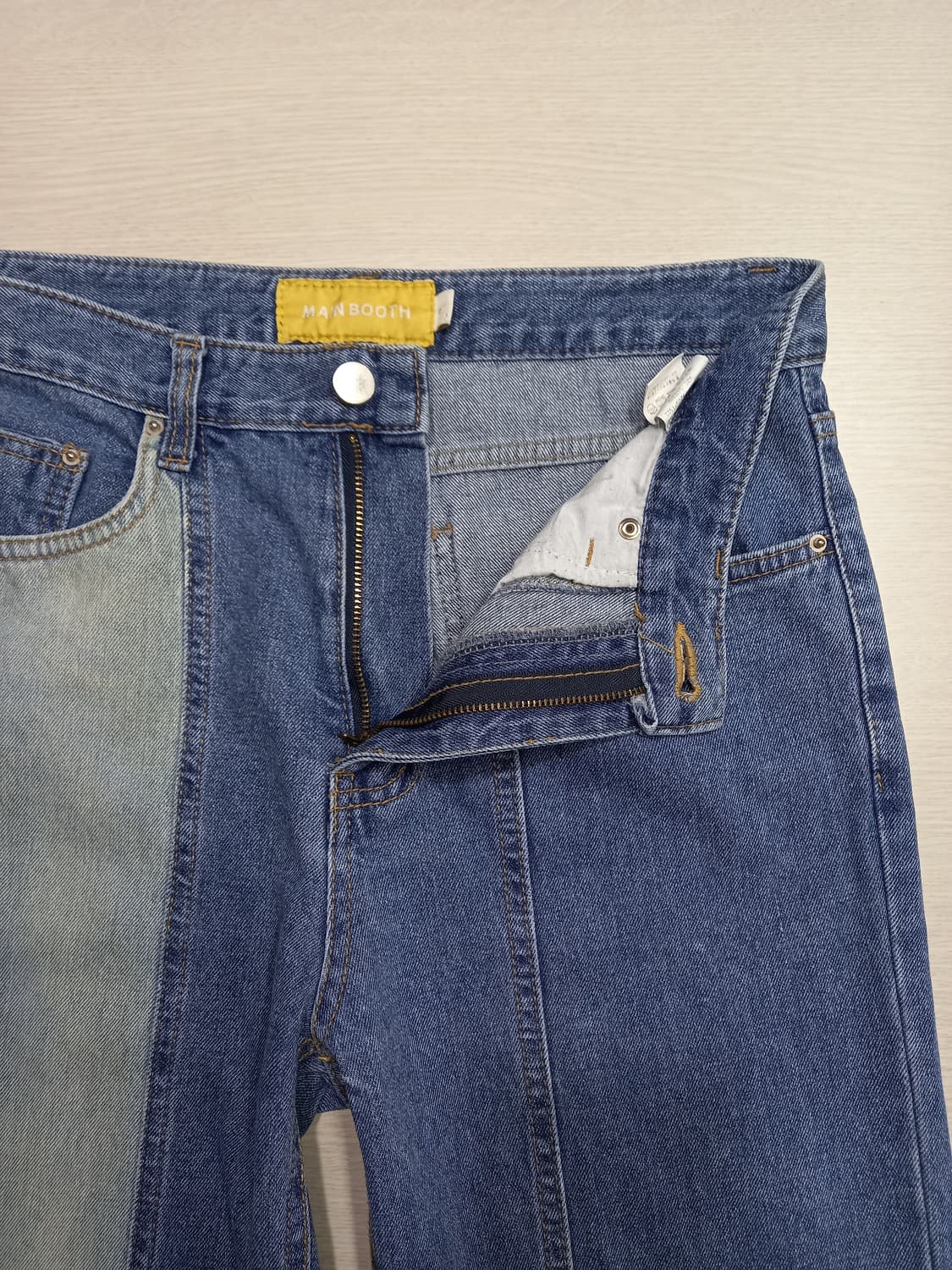 28 MAIN BOOTH Kor  하이웨이스트 세미와이드진 28-884 상품이미지7