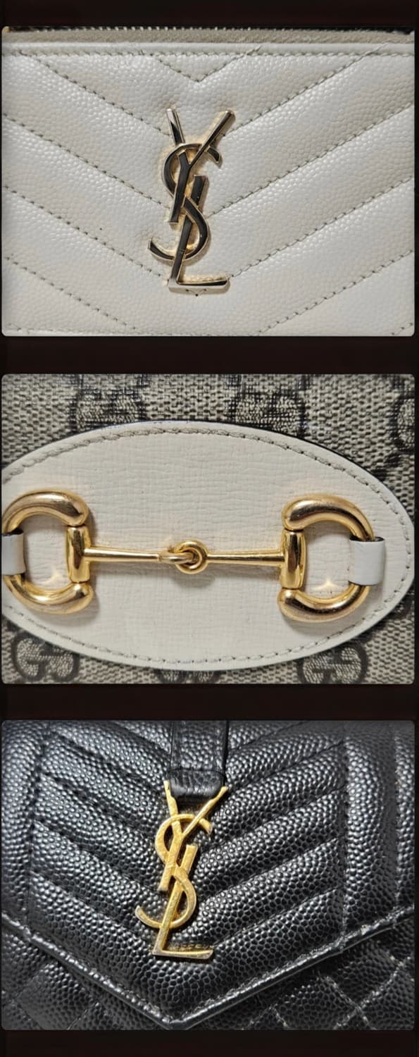 구찌 / 입생로랑 (반지갑 / 카드지갑) 3개 일괄 상품이미지1