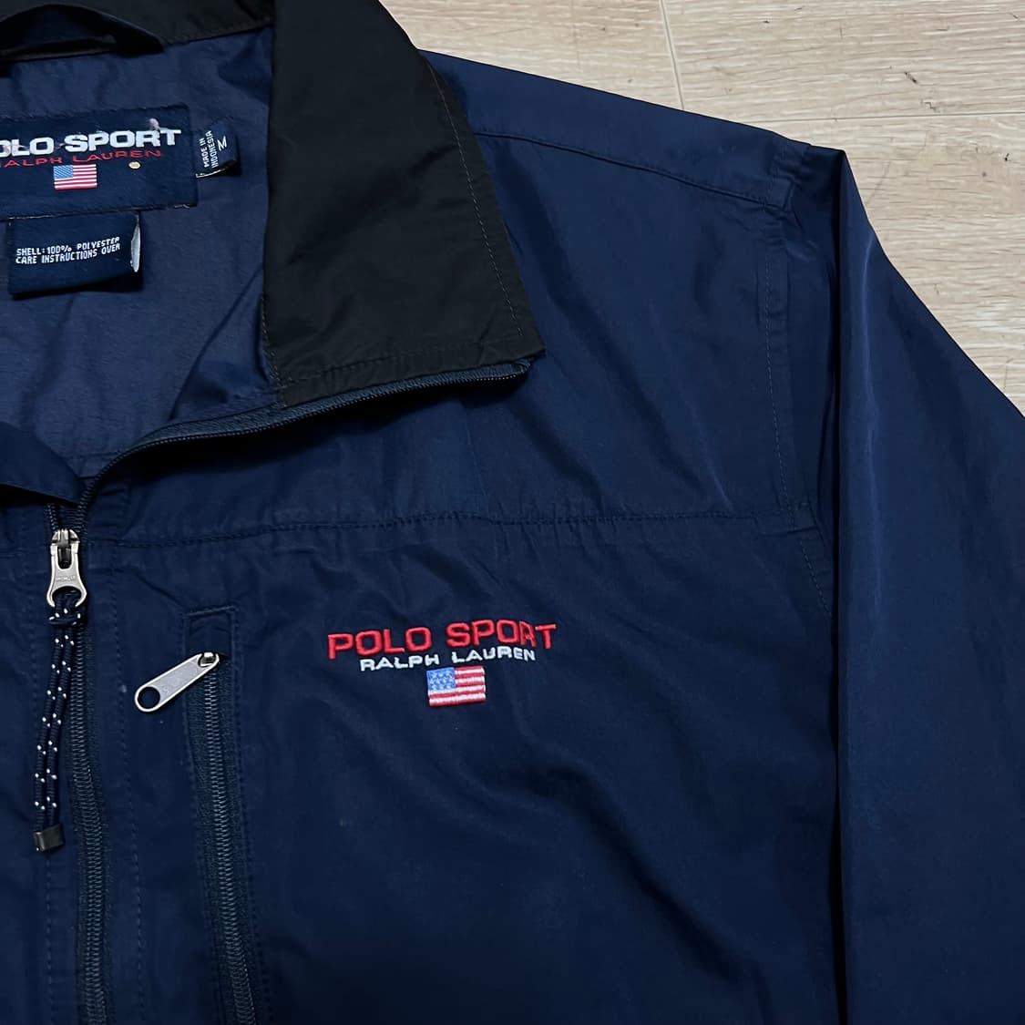 폴로 스포츠 성조기 미국 국기 로고 바람막이 자켓 [네이비] M/95 상품이미지4