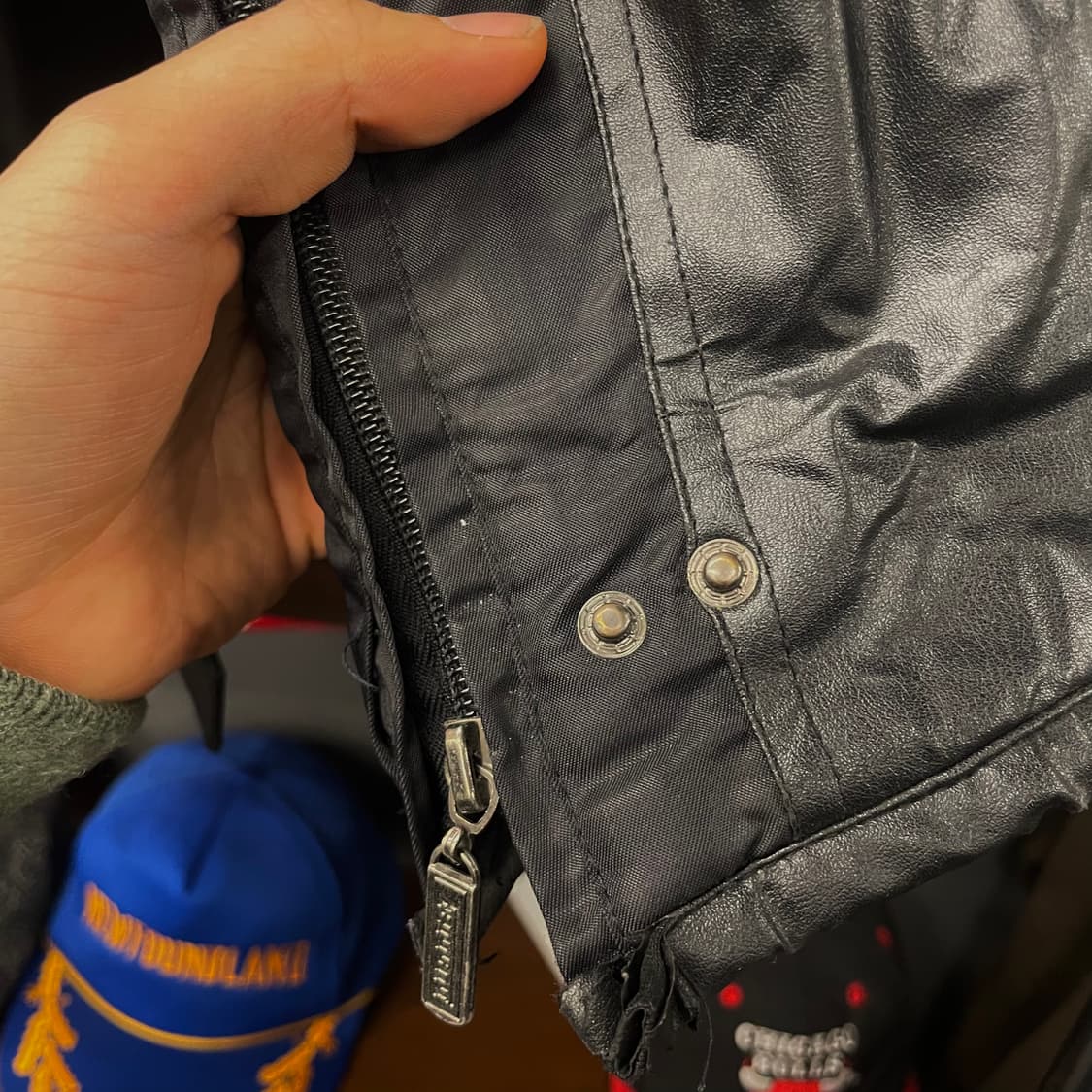 페라리 보다폰 F1 레더 패치 레이싱 자켓 바이커 자켓 상품이미지9