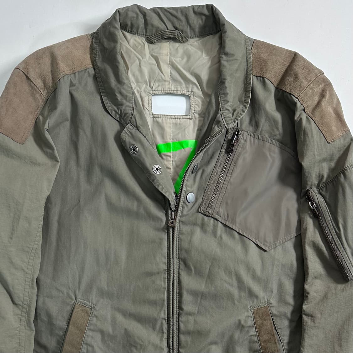 디젤 카키 블루종 자켓 상품이미지2