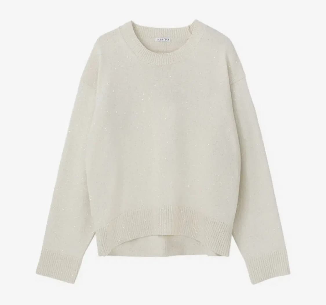 [새상품] 25SS 렉토 홀리데이 시퀀스 오버사이즈 스웨터 니트 크림 상품이미지1