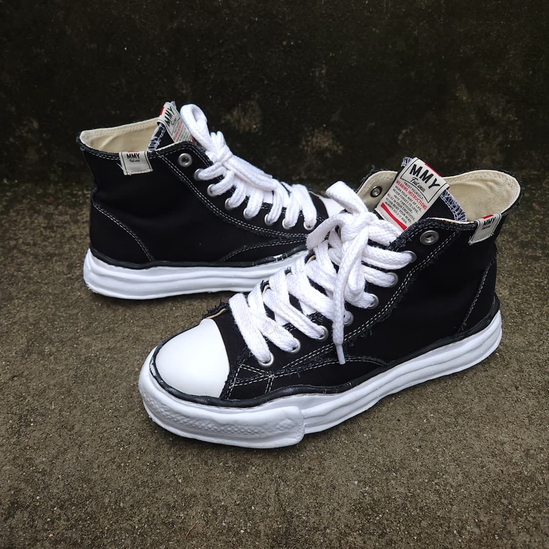 [42] 메종미하라 야스히로 피터슨23 OG 솔 캔버스 하이탑 스니커즈 상품이미지3