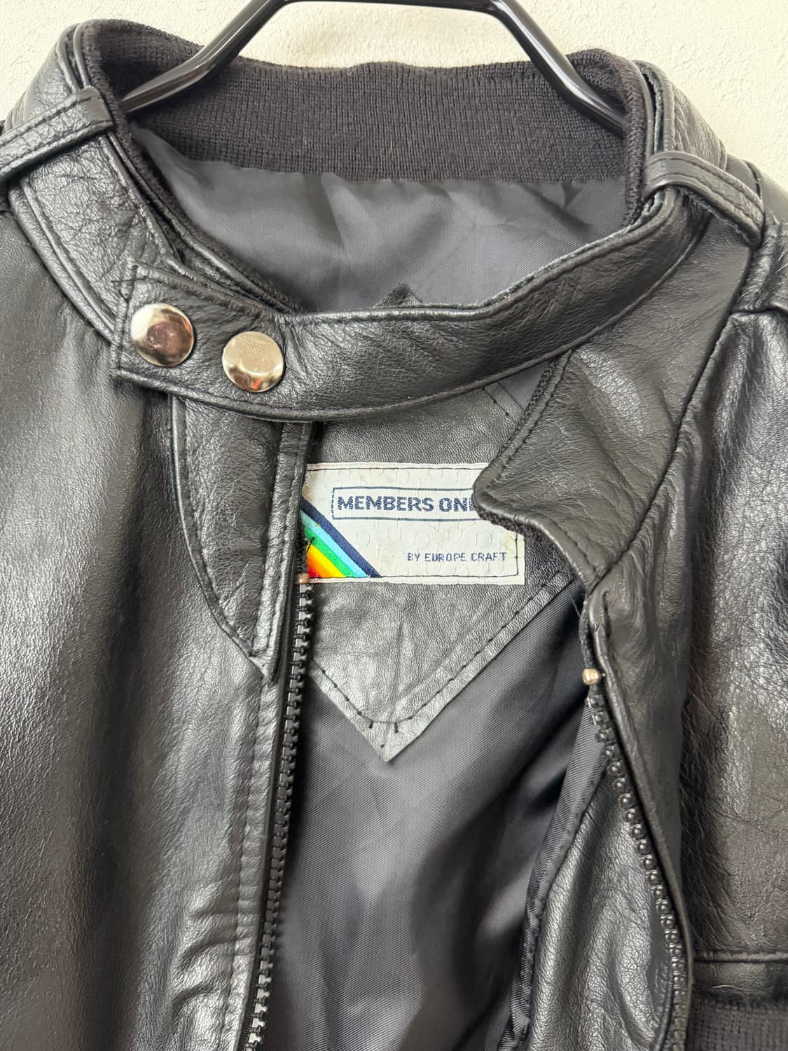 80s 멤버스온리 레더 카페레이서 자켓 상품이미지3