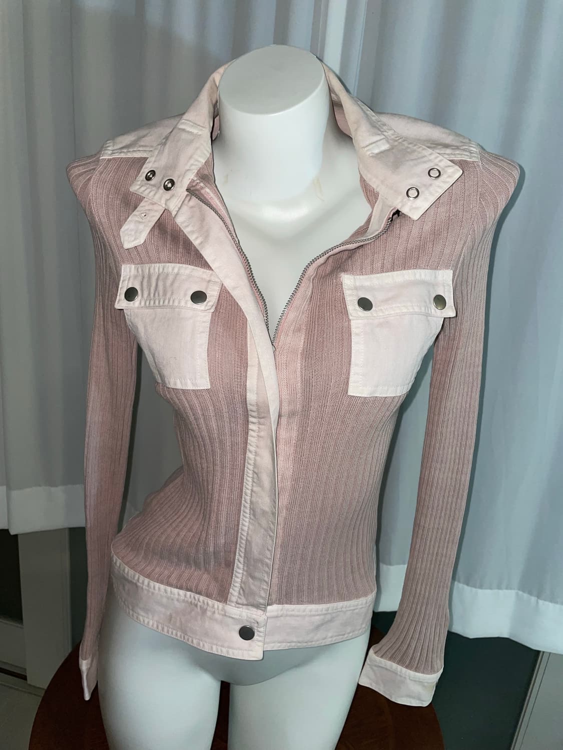 핑크 니트집업 상품이미지6