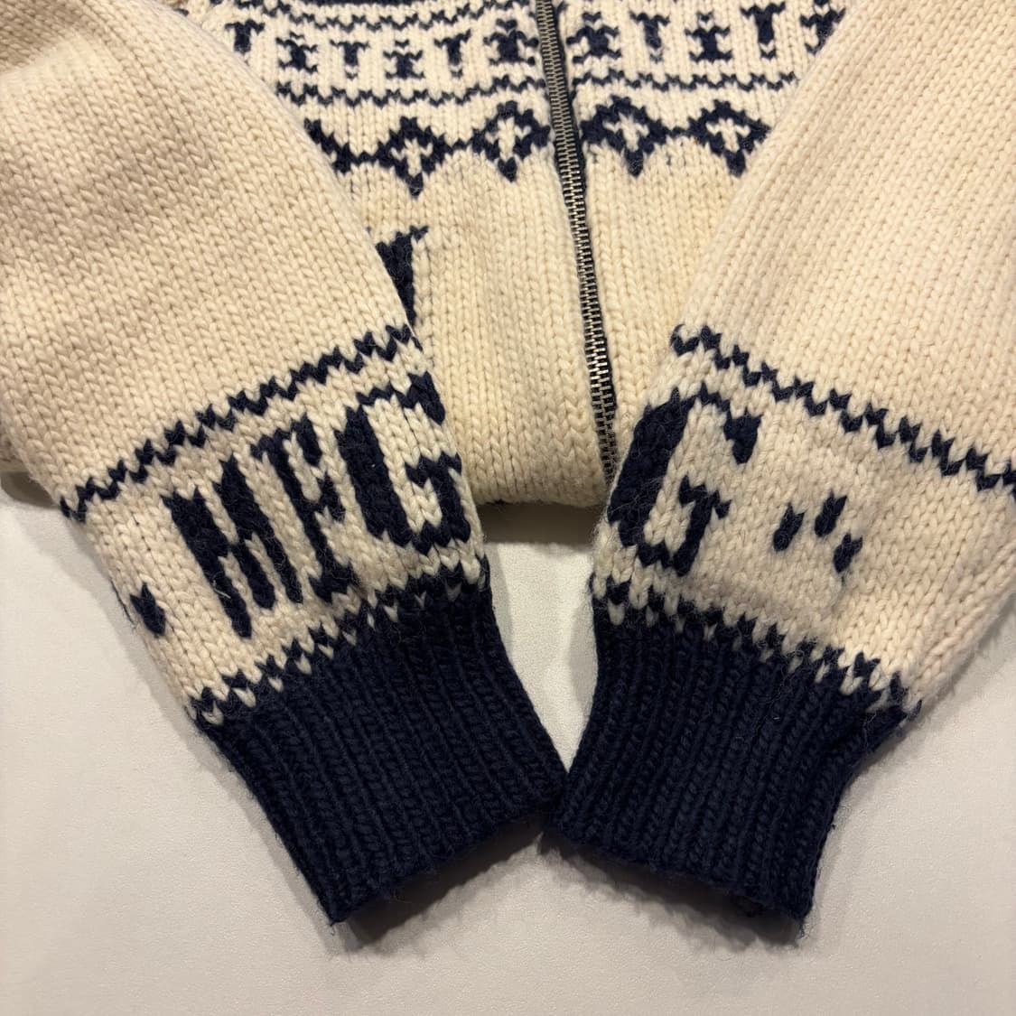 [S] 마리떼 프랑소와저버 코위찬 니트 집업 C570 상품이미지5