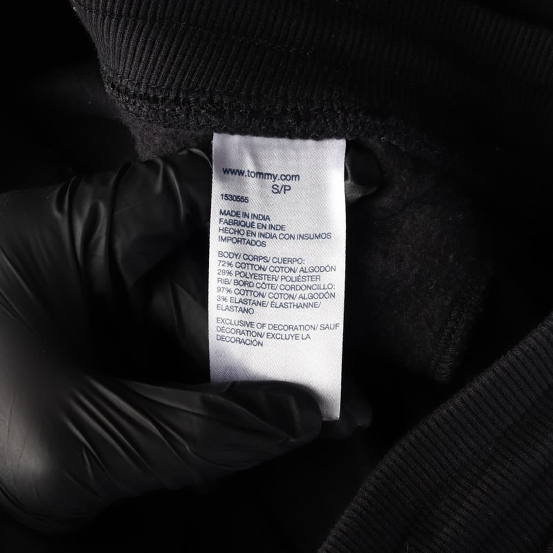 타미힐피거 사이드 레터링 로고 기모 조거 팬츠 블랙 S 상품이미지7