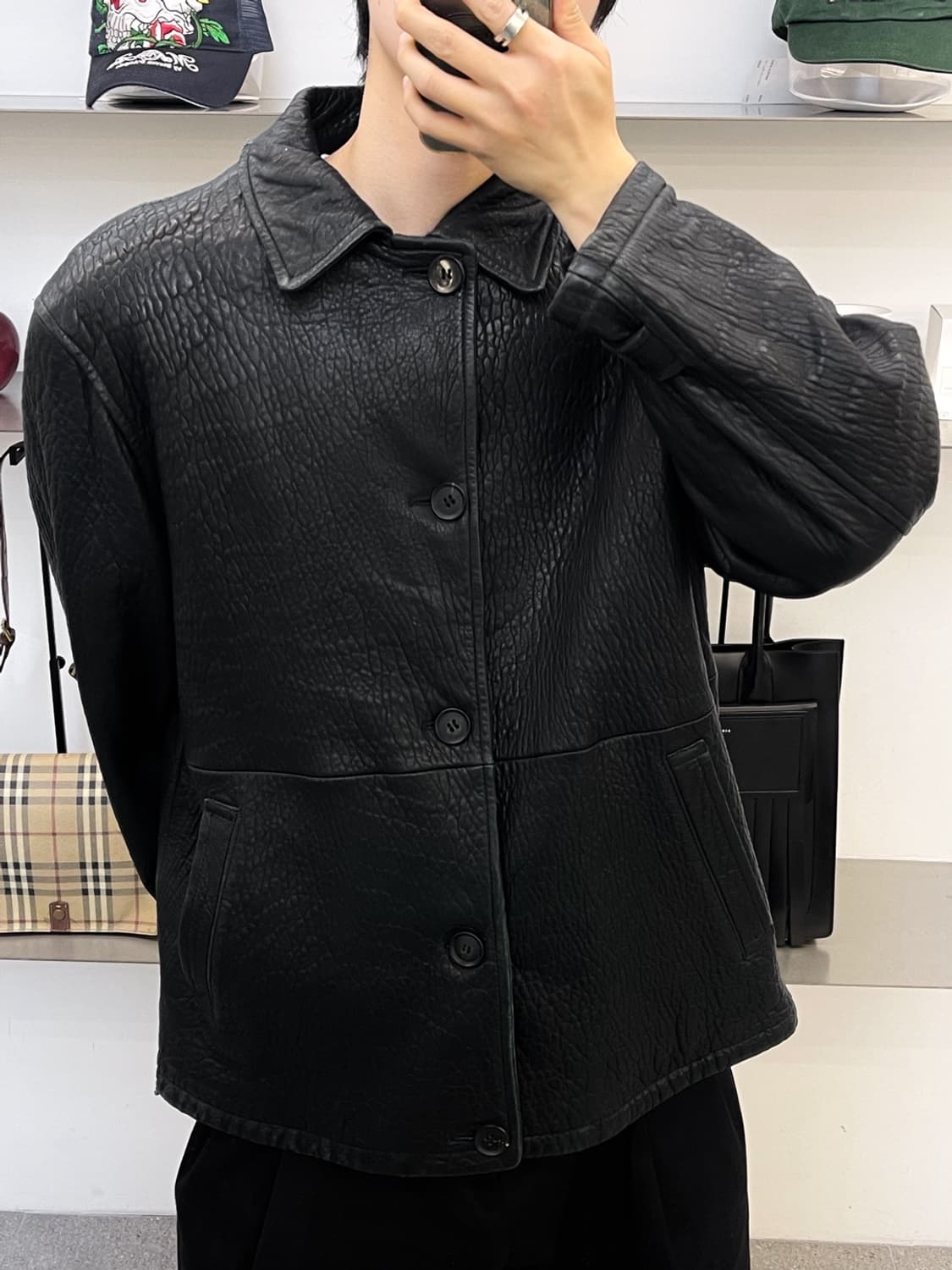 크리스찬 디올 90s 램스킨 레더 자켓 상품이미지2
