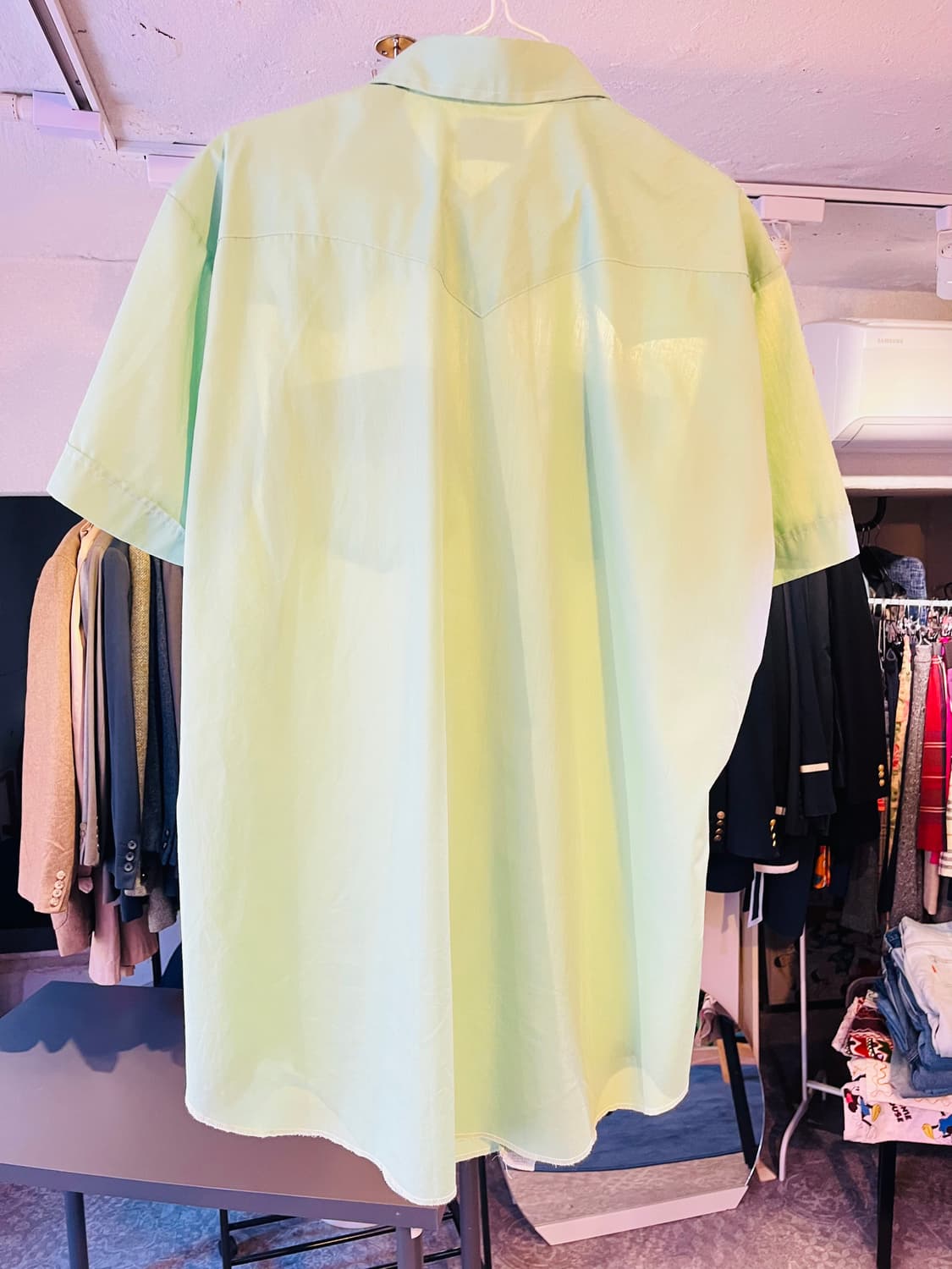 H Bar C 랜치웨어 민트 웨스턴 셔츠 상품이미지2