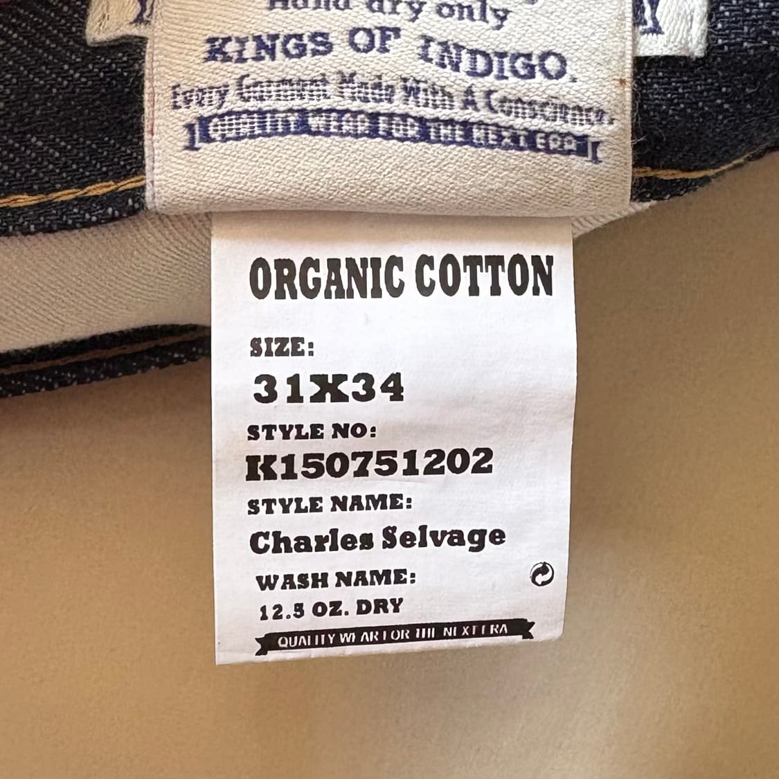 [31] 네덜란드 K.O.I 12.5oz 인디고 셀비지 데님 상품이미지8