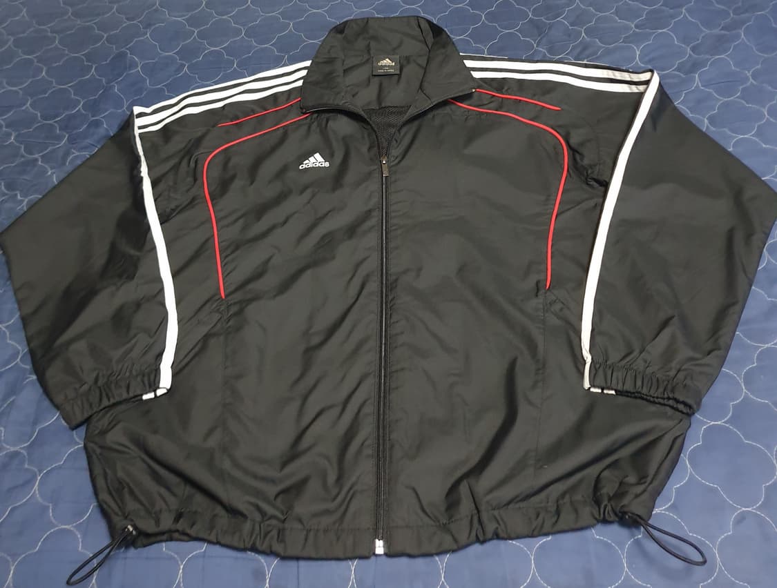 (한양대 백 프린팅) 아디다스 콘디보 트랙탑 집업자켓 블랙 (L) 상품이미지1