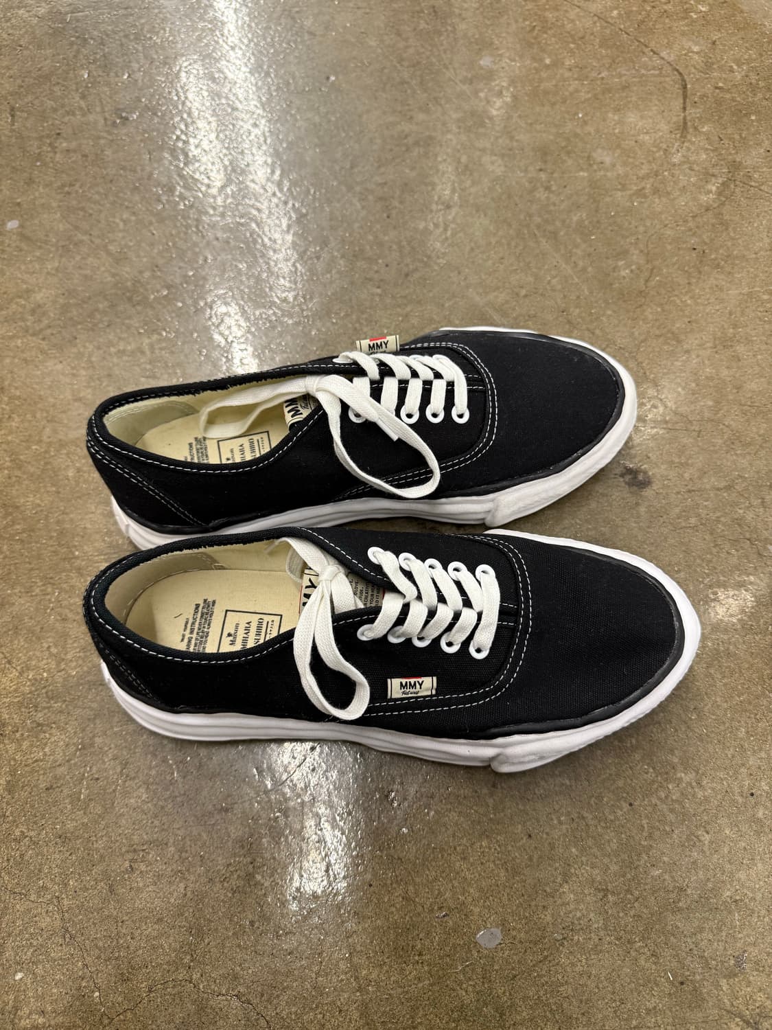 메종 미하라 야스히로 베이커 캔버스 로우 블랙 44 상품이미지3