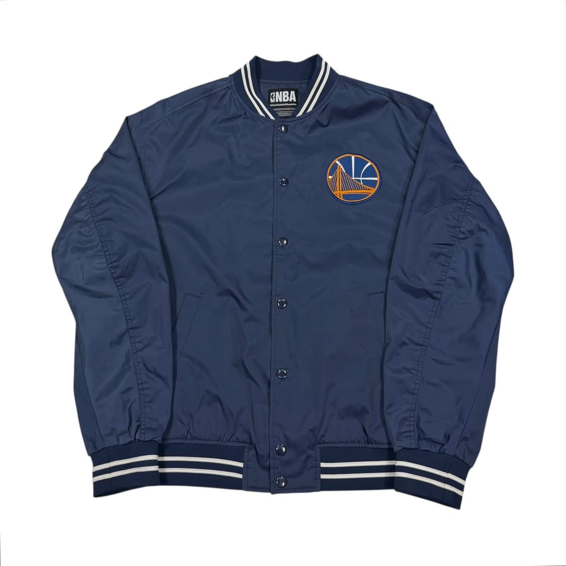 NBA 골든스테이트 워리어스 블루종 바시티 재킷 상품이미지2