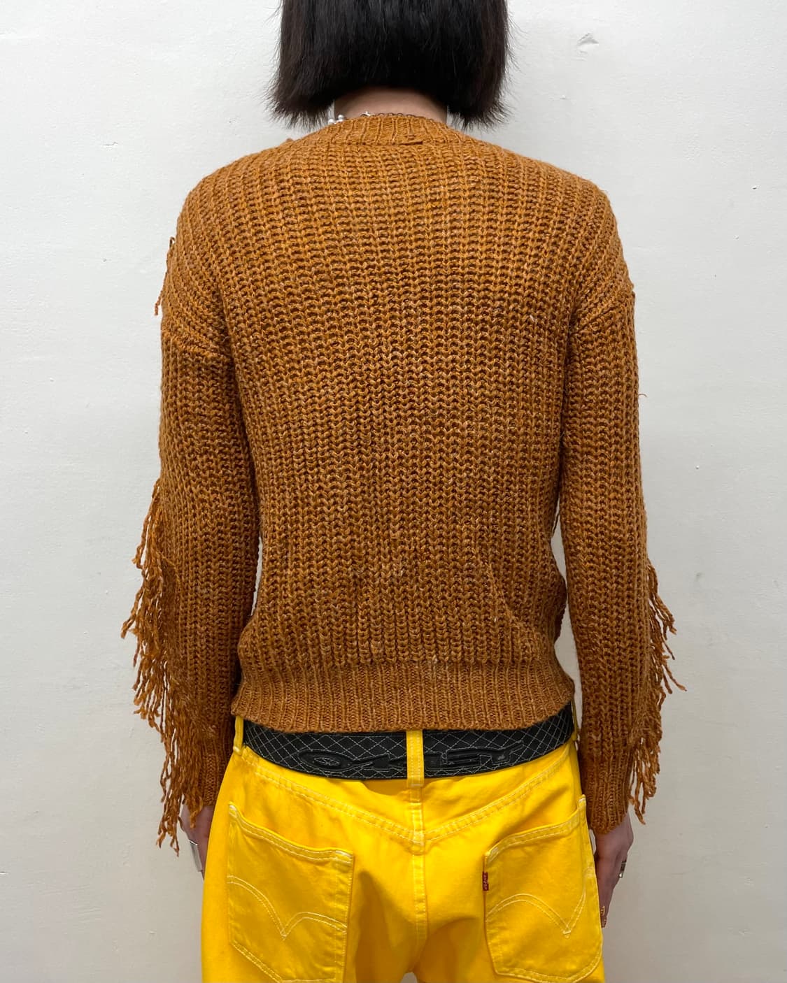 light brown fringe knitwea 상품이미지2