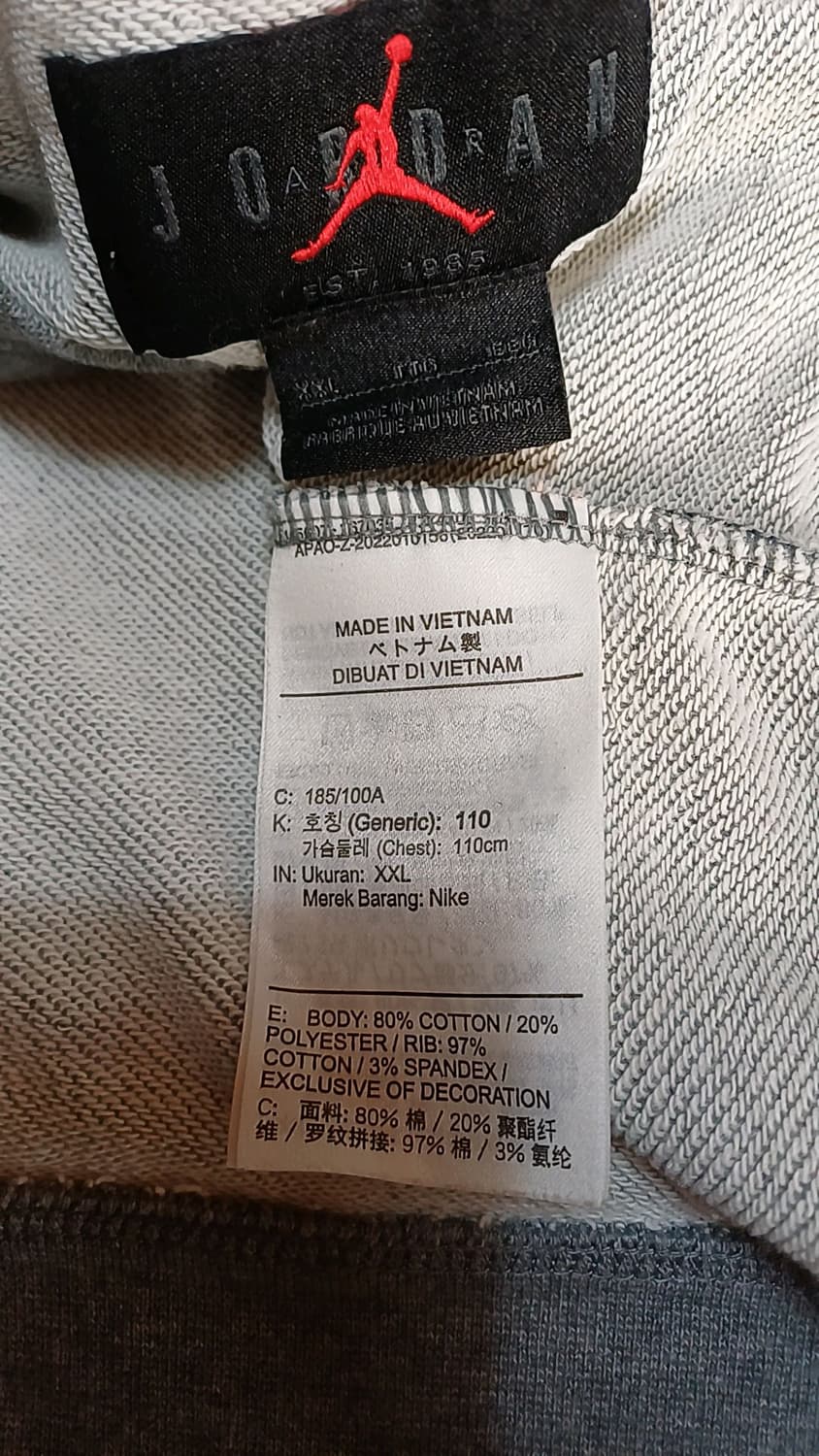 나이키 조던 오버핏맨투맨 110 가슴63 기장70 상품이미지3