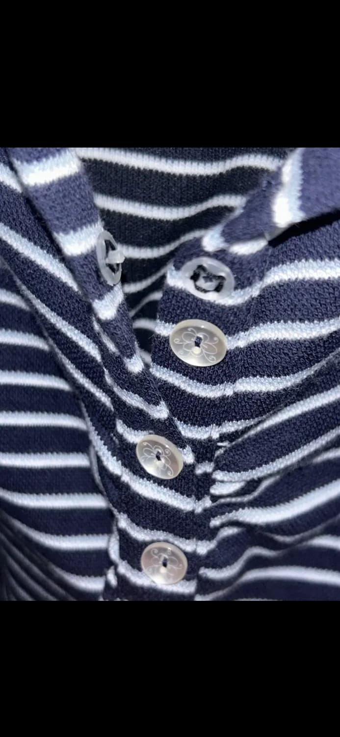 스컬프터 Shirring Tennis Shirt Navy-xs사이즈 상품이미지3