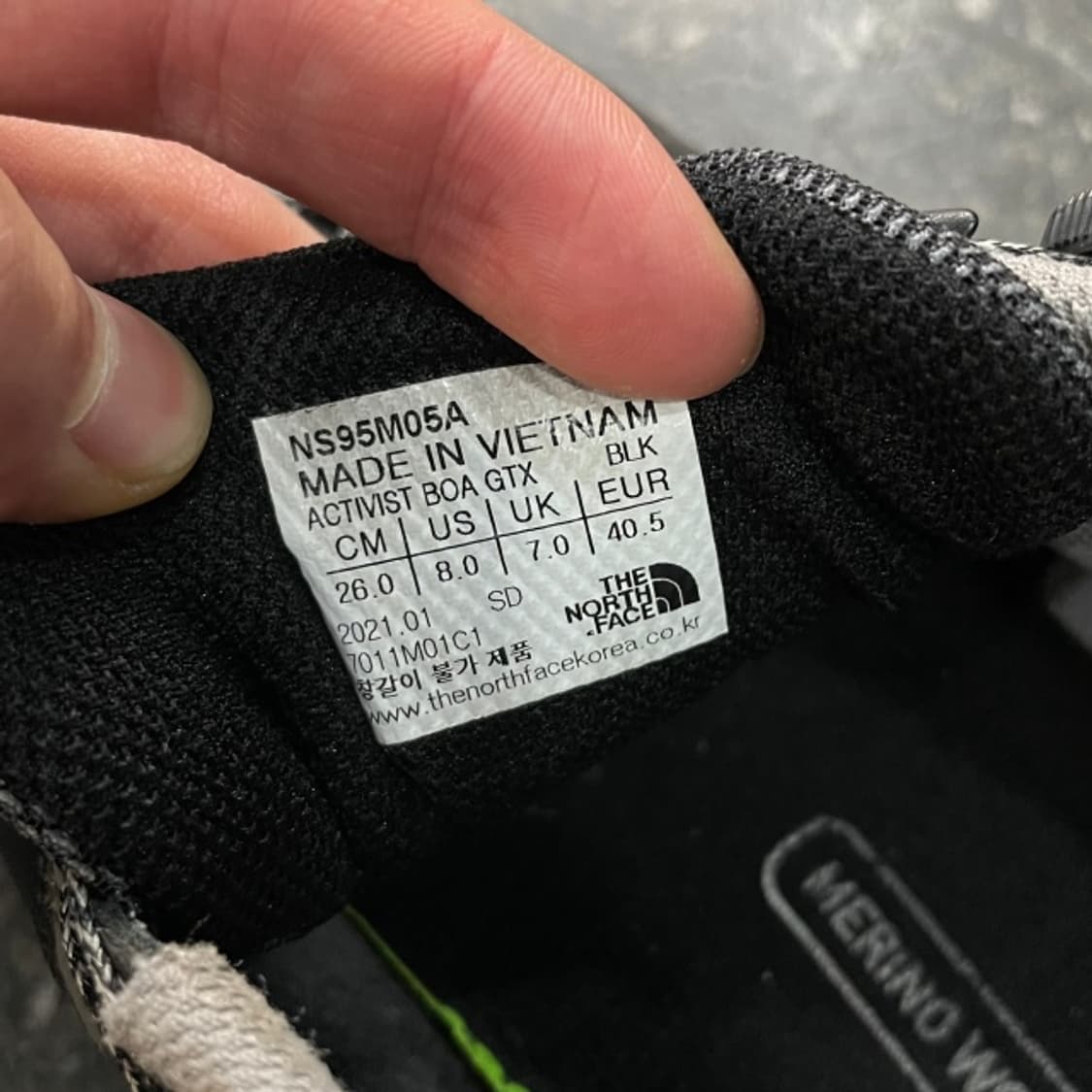 260 노스페이스 액티비스트 고어텍스 등산화 상품이미지6