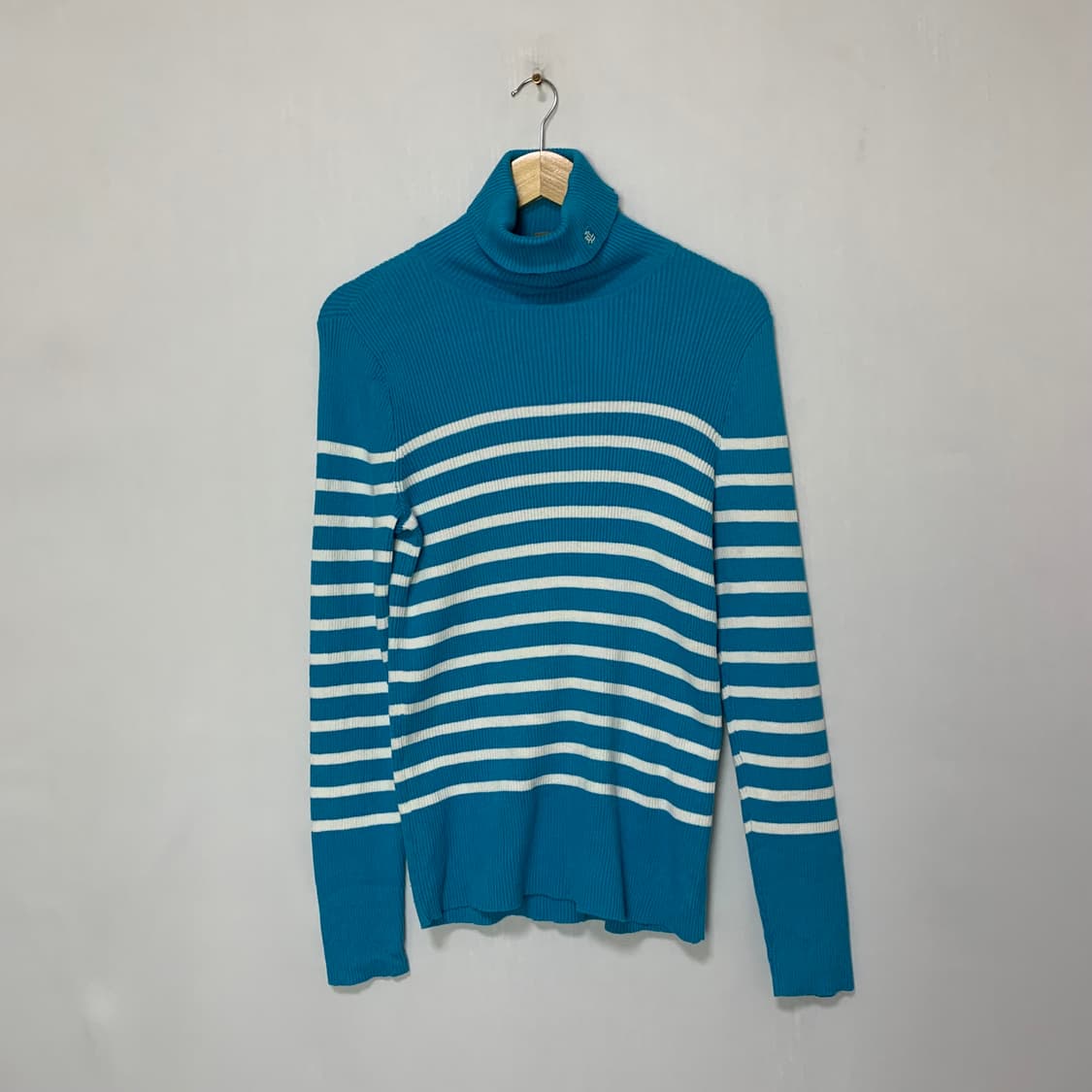 로렌 랄프로렌 모크넥 하이넥 스트라이프 빈티지 니트 상품이미지1