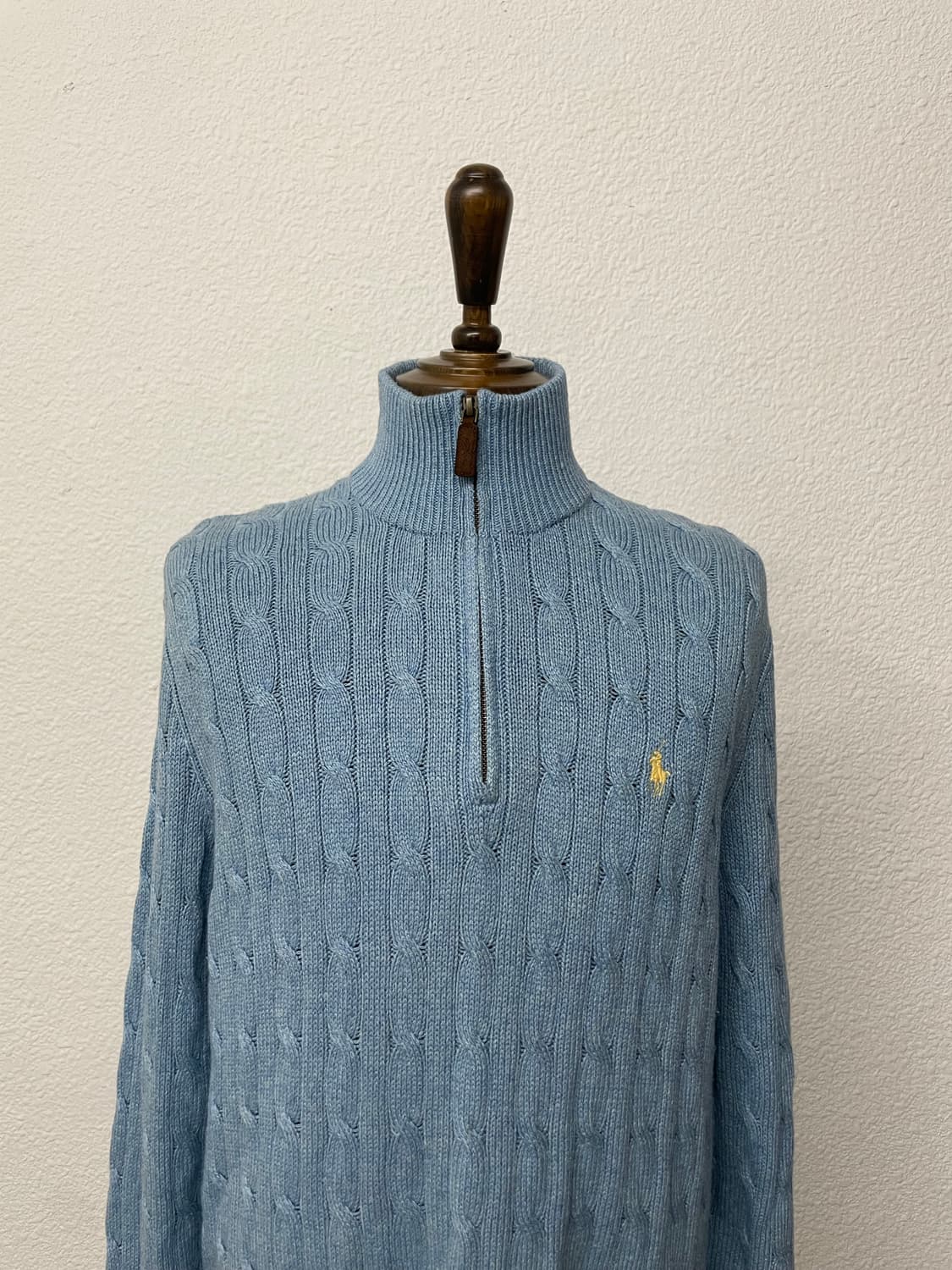 폴러 반집업 니트 Large 상품이미지3