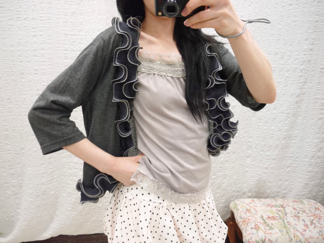Moonwave Frill Cardigan 상품이미지5