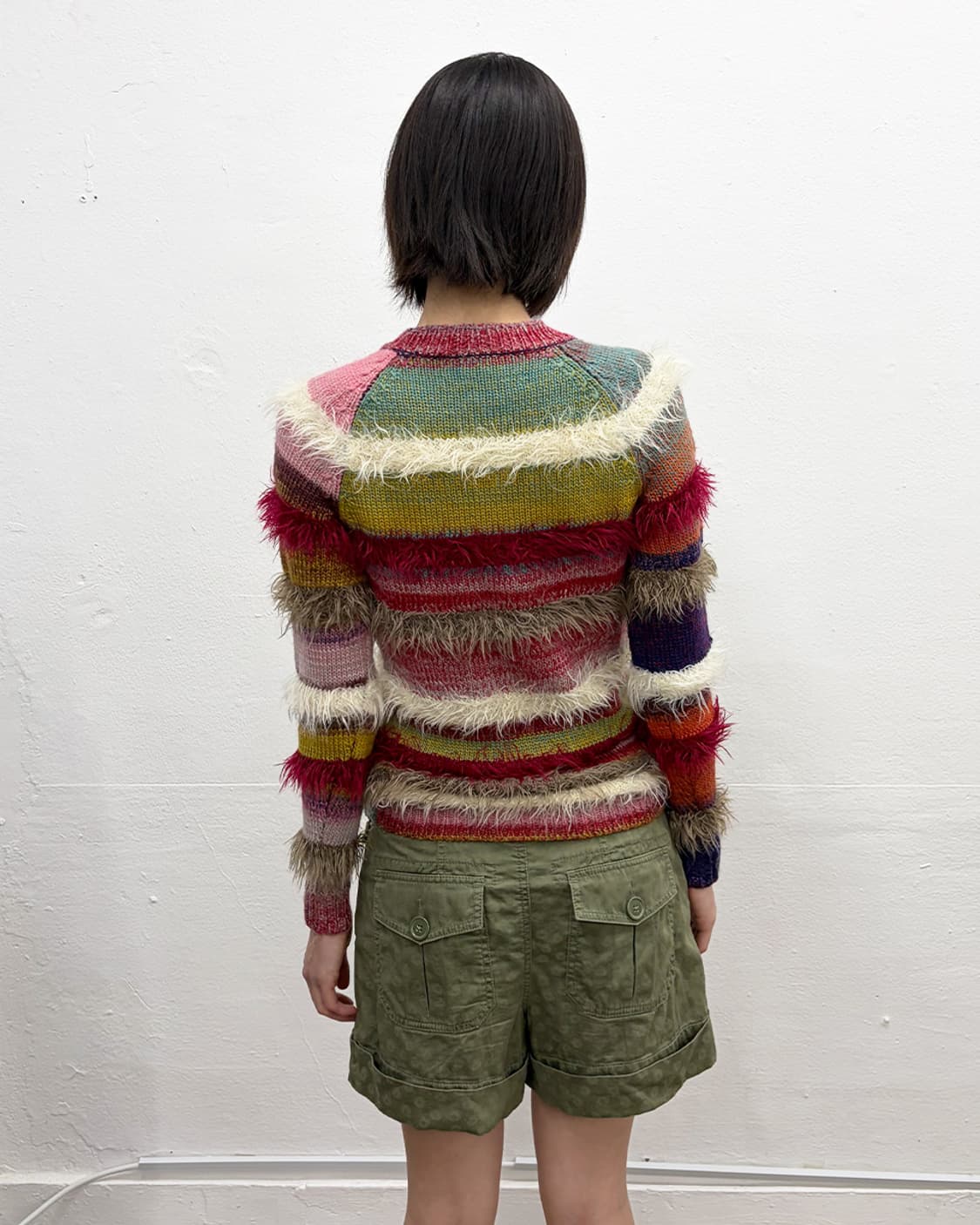 존 갈리아노 멀티 컬러 스트라이프 스웨터 상품이미지2