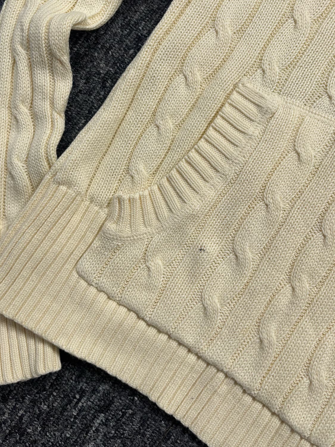 타미힐피거 아이보리 니트 후드 상품이미지6