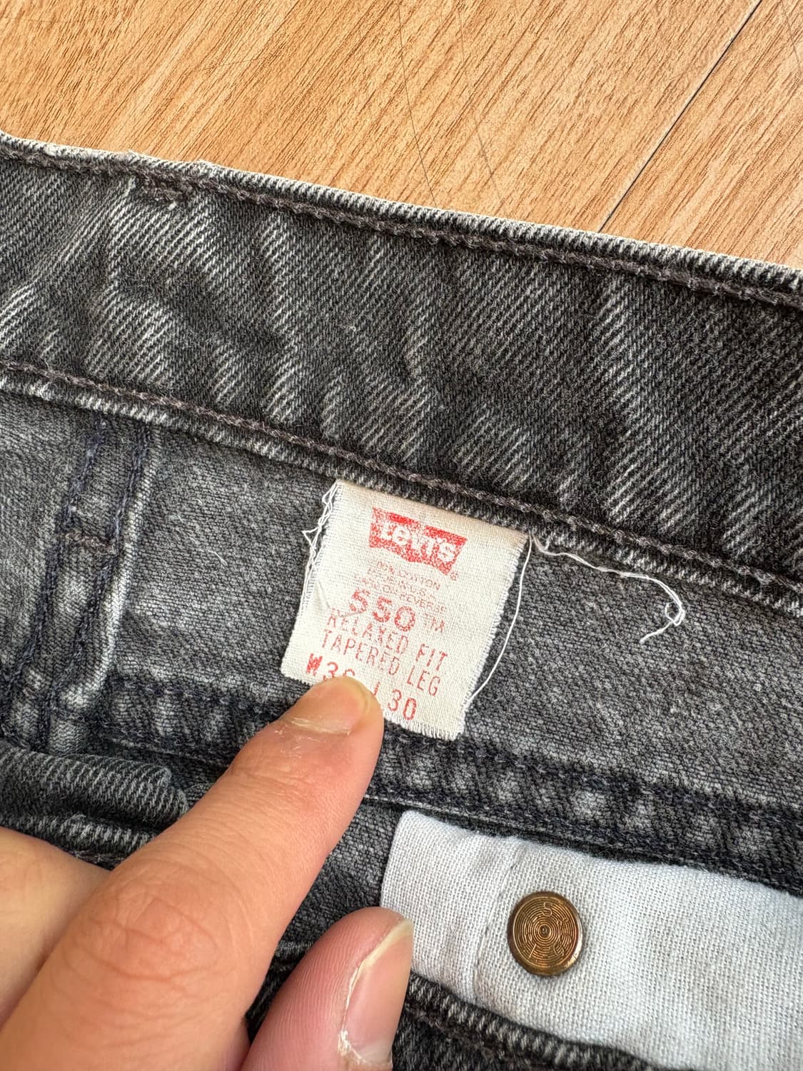 90s Usa Levis 550 Black 상품이미지5