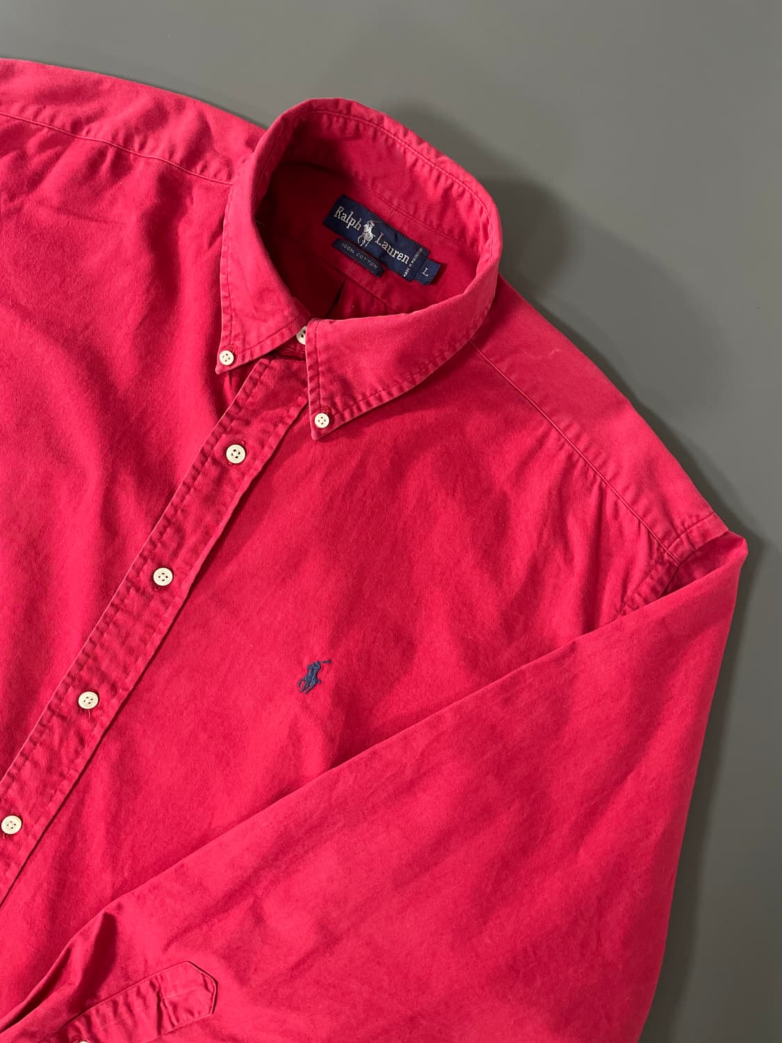 [L] 폴로 랄프로렌 코튼 솔리드 셔츠 BLARIE 핏 상품이미지2