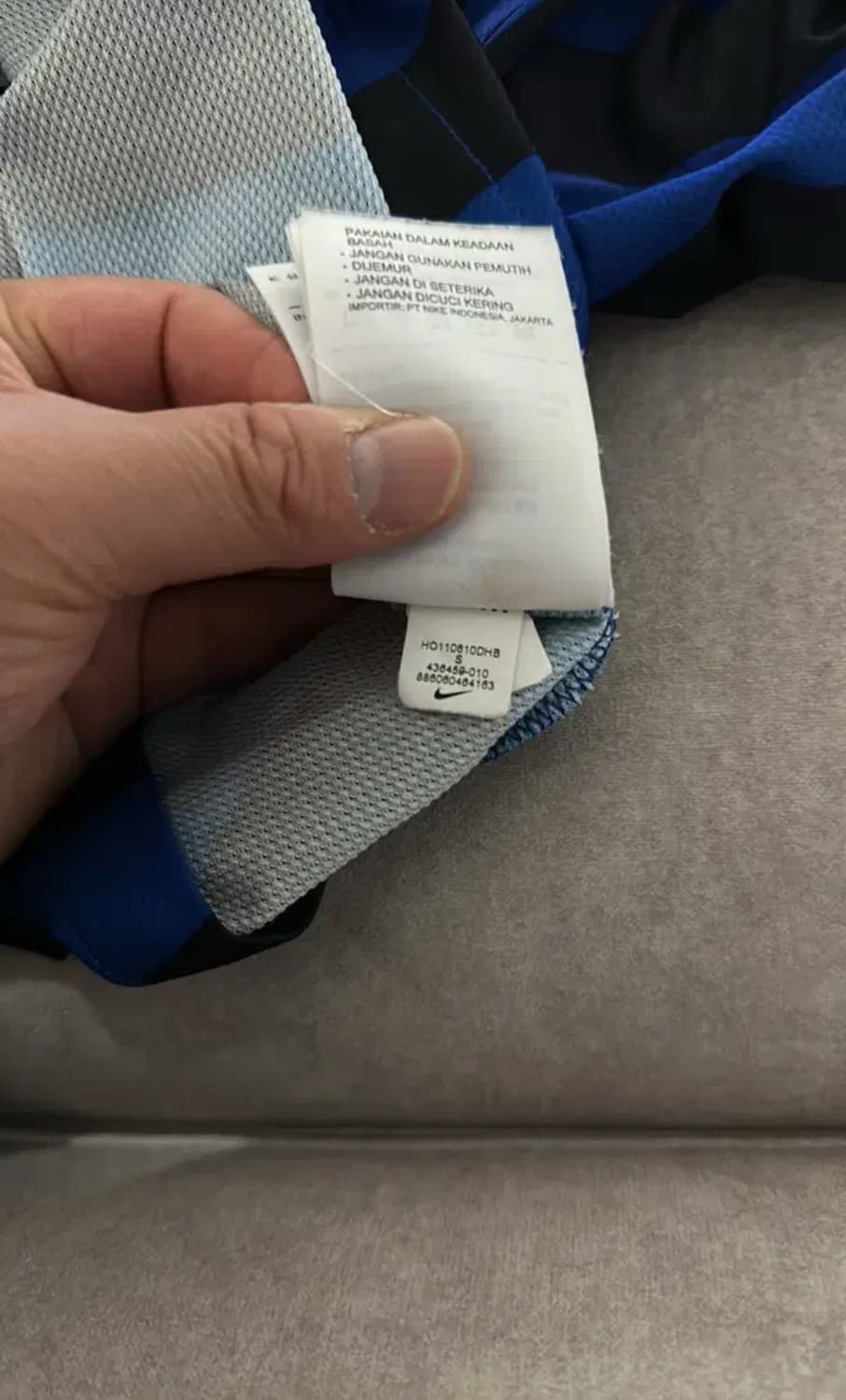 S) 11-12 정품 어센틱 인테르 긴팔 상품이미지3