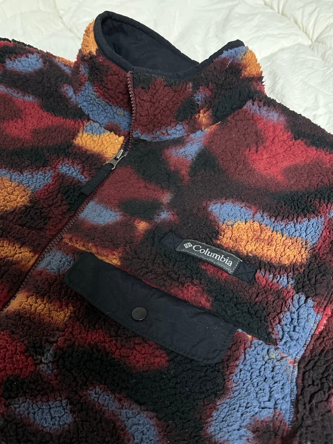 콜롬비아 컬럼비아 퍼플 카모 후리스 플리스 뽀글이  XL  상품이미지4