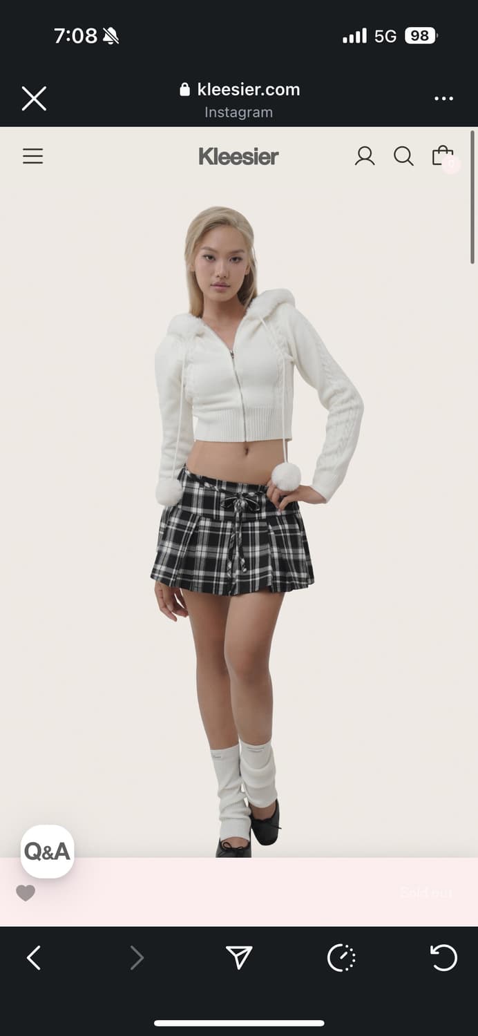 클리시어 스위트볼 후드집업 (윈터 눈송이 집업) 상품이미지1