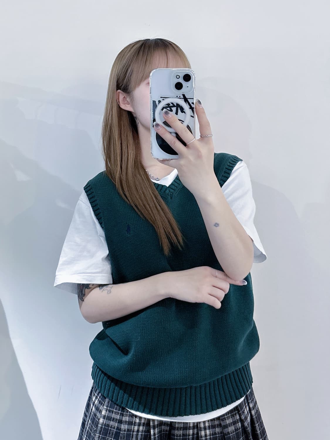 폴로랄프로렌 딥그린 코튼 니트조끼 상품이미지1