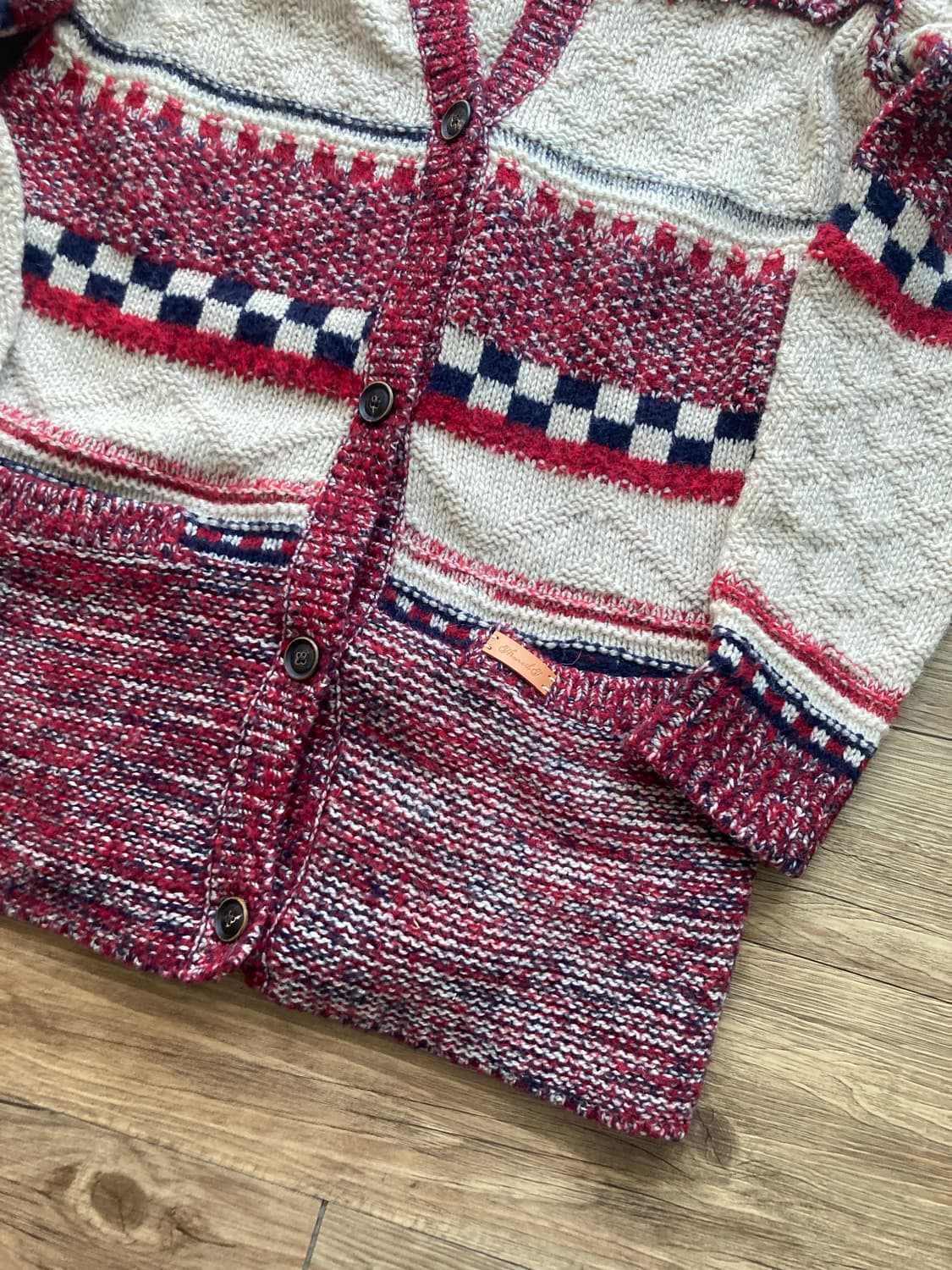 하구미 모리걸 집시소녀 오네갸루 임수정 뜨개 니트 롱가디건 상품이미지3